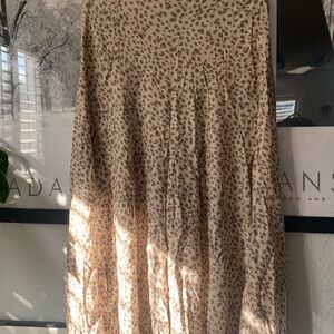 Petal & Pup Beige Leopard Shelby Wide-legged pant